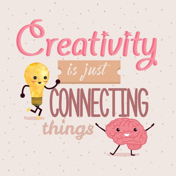 Vector la creatividad es sólo conectar cosas.