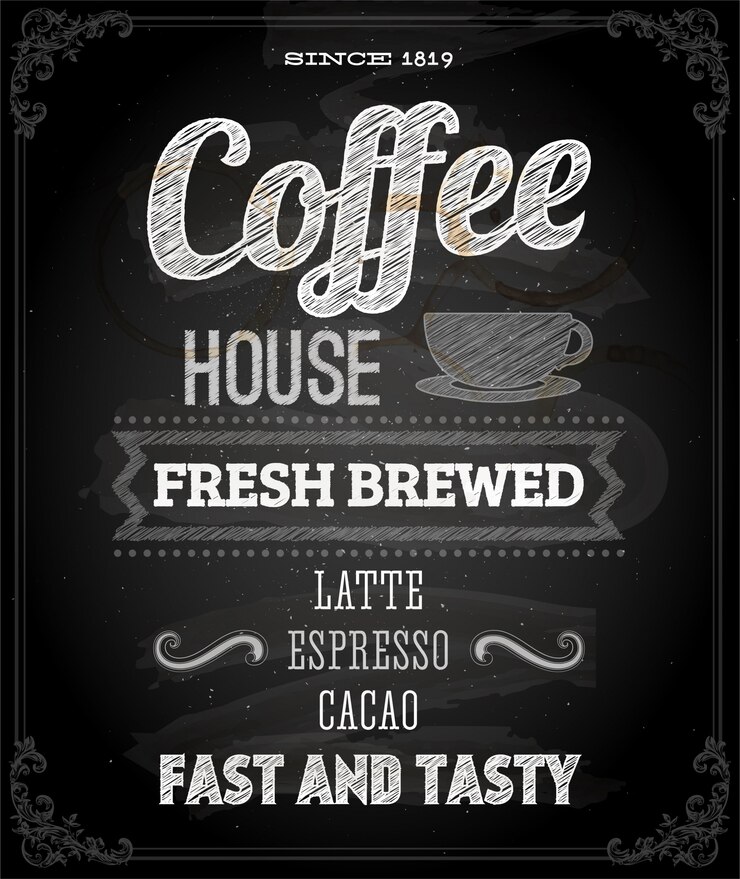 Vector creativo decorativo bebida de café con leche