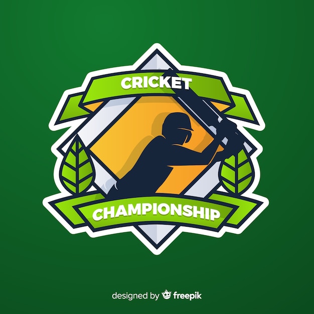 Vector creativo fondo de campeonato de cricket