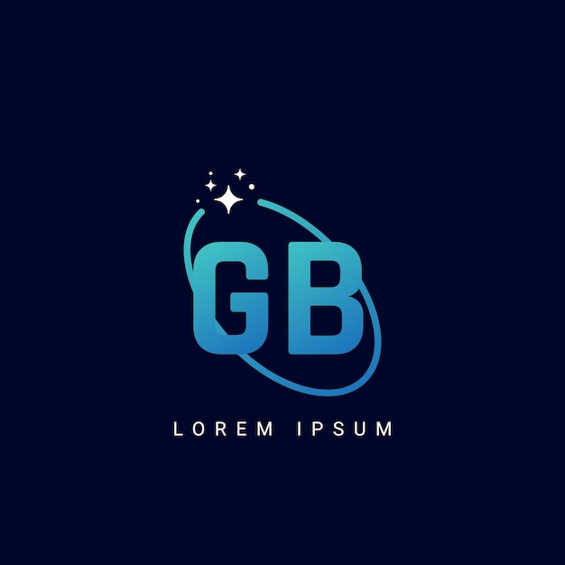 Creativo mínimo GB BG carta logotipo empresarial inicial basado Monograma icono vector