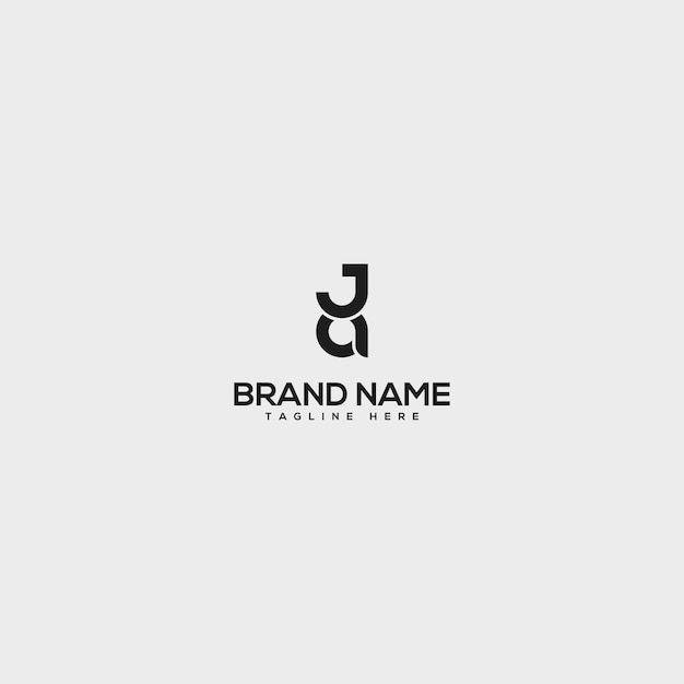 Creativo mínimo JA AJ carta logotipo empresarial inicial basado Monograma icono vector
