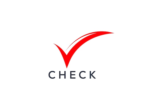 Creativo y mínimo plantilla vectorial de logotipo de marca de comprobación Abstracto Logotipo de comprobación Logotipo de trabajo realizado