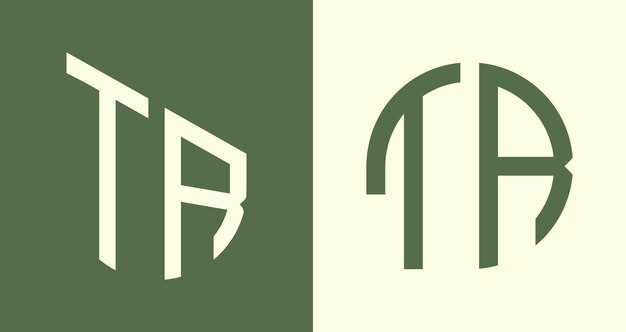 Creativo sencillo Letras iniciales TR Diseños de logotipo Bundle