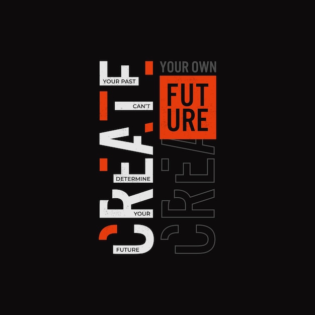 creativo su propia futura tipografía gráfico para póster de camiseta y etc