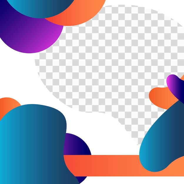 Creativo twibbon plantilla de publicación en las redes sociales