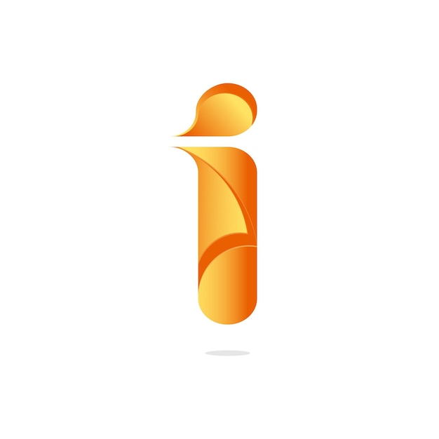 Creativo último logotipo I logotipo inicial limpio simple naranja