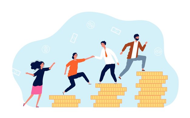 Crecimiento de ingresos. La gente se sube a las monedas.