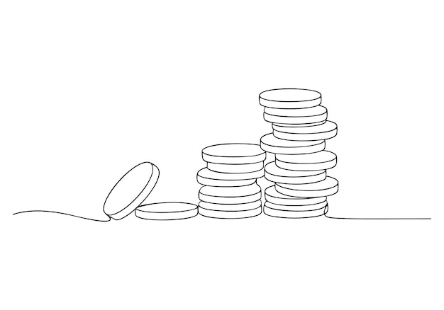 Crecimiento de la pila de monedas