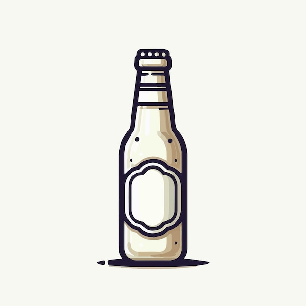 Vector crema para bebidas de botella vectorial