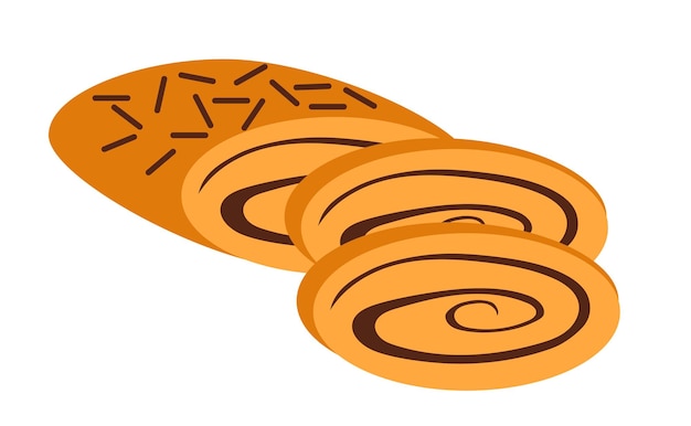 Crema de panillo para hornear pan de panadería para alimentos concepto aislado Ilustración de diseño gráfico plano vectorial