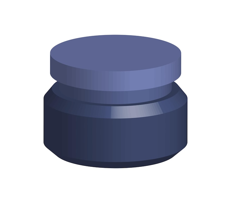 Vector crema para la piel tridimensional