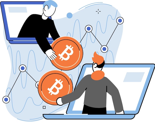 Criptomoneda metáfora de la minería bitcoin Plataforma de intercambio Blockchain Procedimientos bancarios cibernéticos billetera comercial bitcoin Transacciones de moneda digital Mercado de criptomonedas minería oculta