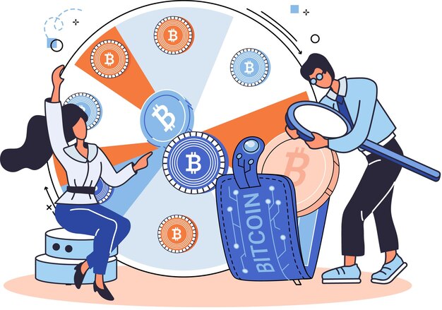 Criptomoneda metáfora de la minería bitcoin Plataforma de intercambio Blockchain Procedimientos bancarios cibernéticos billetera comercial bitcoin Transacciones de moneda digital Mercado de criptomonedas minería oculta
