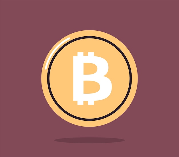Criptomoneda y moneda ilustración vectorial plana
