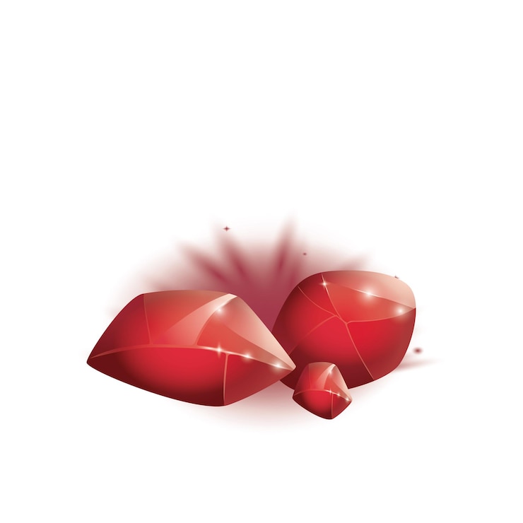Vector cristales y minerales naturales cartoon magic gemstones ilustración vectorial de activos del juego