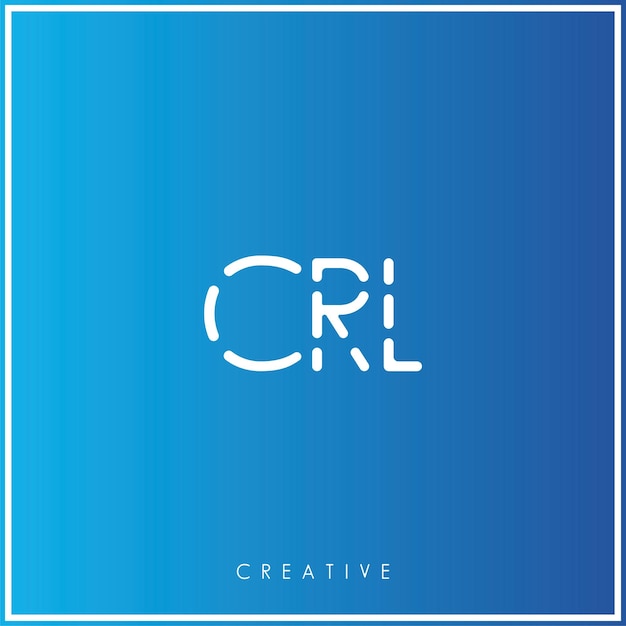 CRL Premium Vector último diseño de logotipo diseño creativo de logotipo vector ilustración monograma de logotipo mínimo