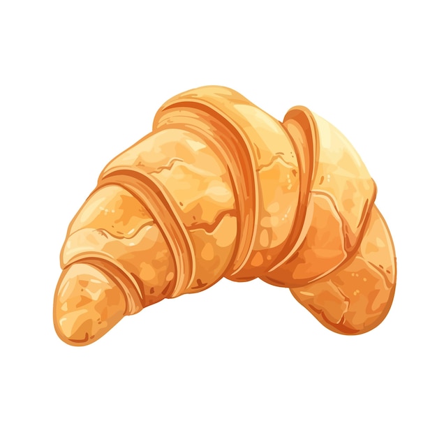 Vector croissant de mantequilla