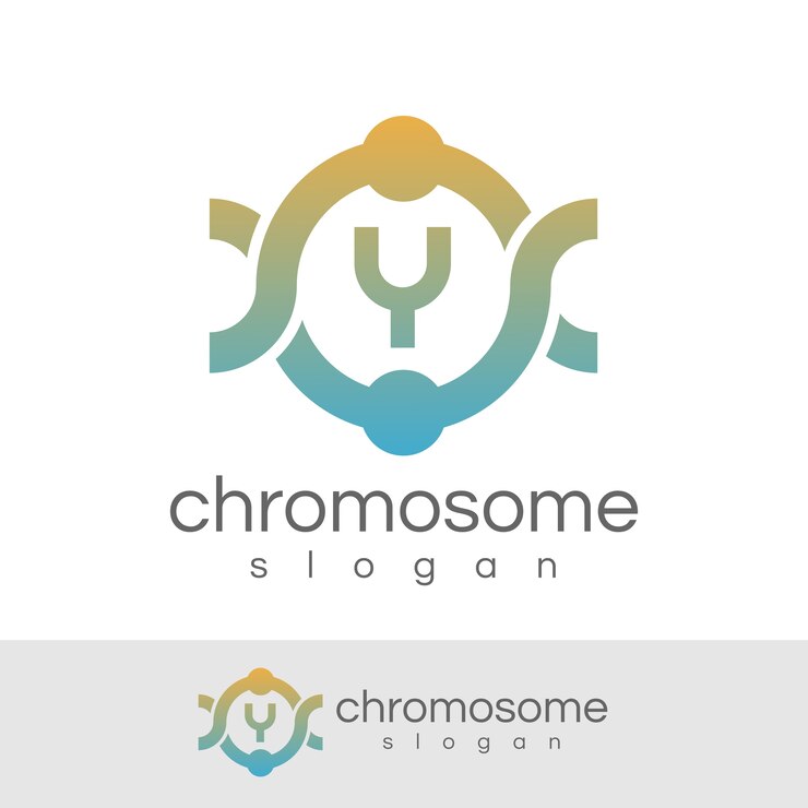 Vector cromosoma inicial letra a diseño de logotipo
