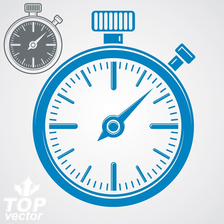 Vector cronómetro clásico vector, versión adicional incluida. eps 8 ilustración vectorial muy detallada. símbolo conceptual del reloj de bolsillo.