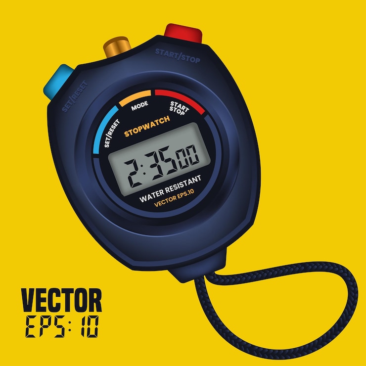 Vector cronómetro digital