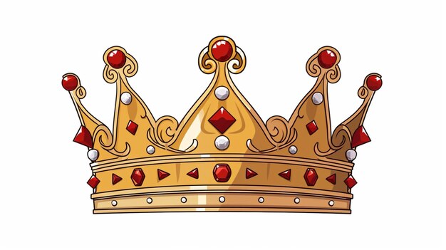 Vector crown cartoon vector