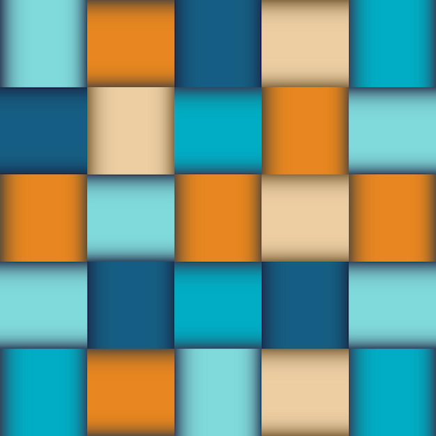 Cruce de cintas de colores. Las rayas brillantes se cruzan. Fondo geométrico abstracto. Vector.