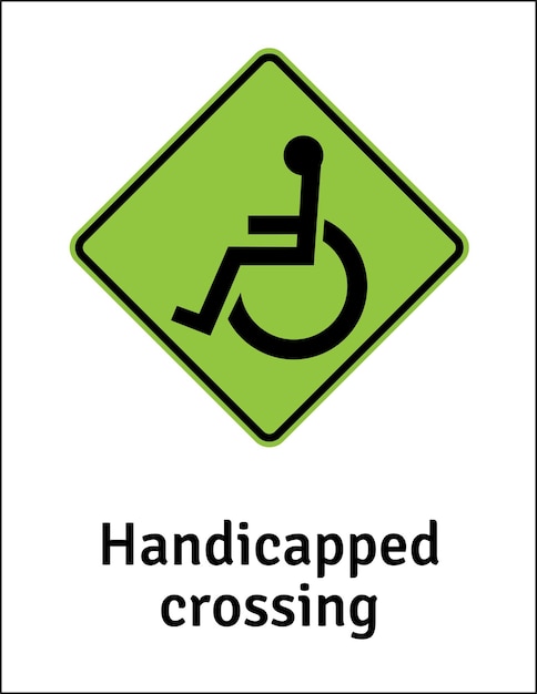 Cruce para discapacitados