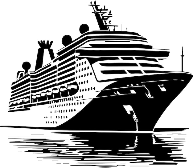 El crucero Vector Silhouette