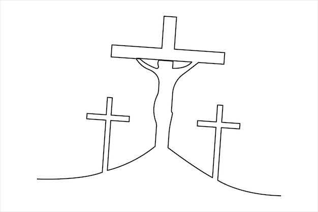 La crucifixión en el Calvario