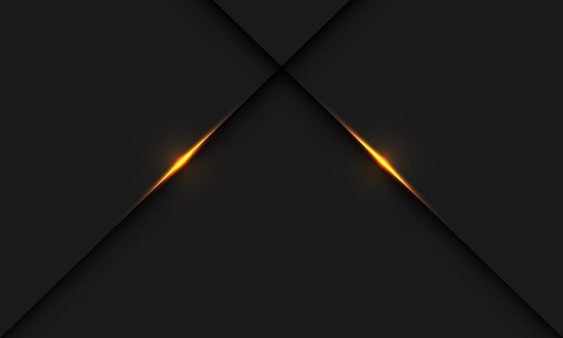Cruz de línea de sombra de luz dorada abstracta en vector de fondo futurista de lujo moderno de diseño gris