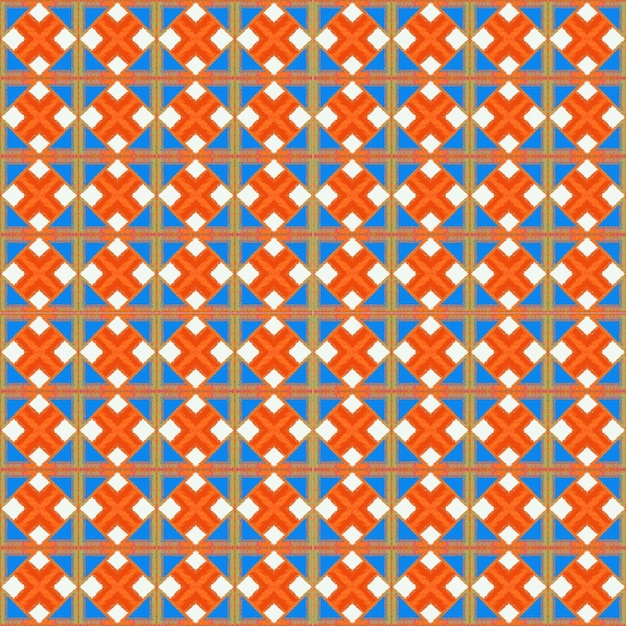 Cruz naranja tejido abstracto patrón textil ilustración moern arte decoración moda