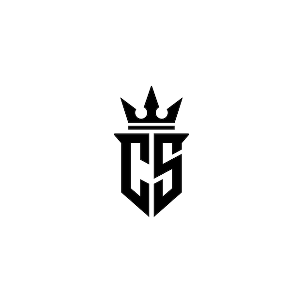 CS monograma logotipo diseño carta texto nombre símbolo monocromo logotipo alfabeto carácter simple logotipo