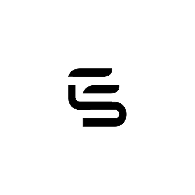 CS monograma logotipo diseño carta texto nombre símbolo monocromo logotipo alfabeto carácter simple logotipo