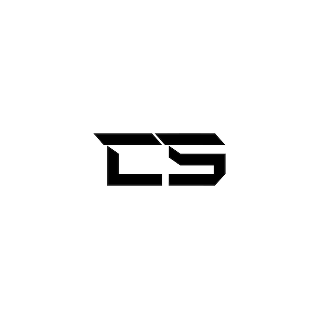 CS monograma logotipo diseño carta texto nombre símbolo monocromo logotipo alfabeto carácter simple logotipo