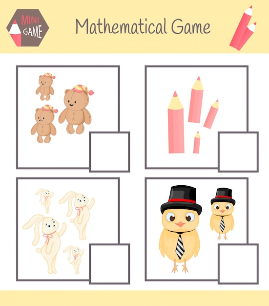Cuaderno de ejercicios de matemáticas para la educación preescolar. Puzzles para niños. Aprenda a contar. Resolver ejemplos