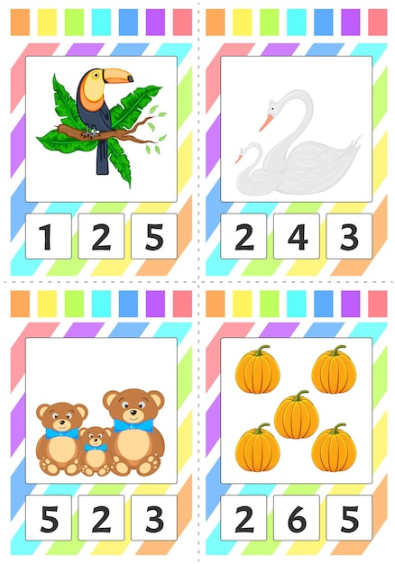 Cuaderno de ejercicios de matemáticas para la educación preescolar. Puzzles para niños. Aprenda a contar. Resolver ejemplos.