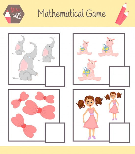 Cuaderno de ejercicios de matemáticas para la educación preescolar. Puzzles para niños. Aprenda a contar. Resolver ejemplos