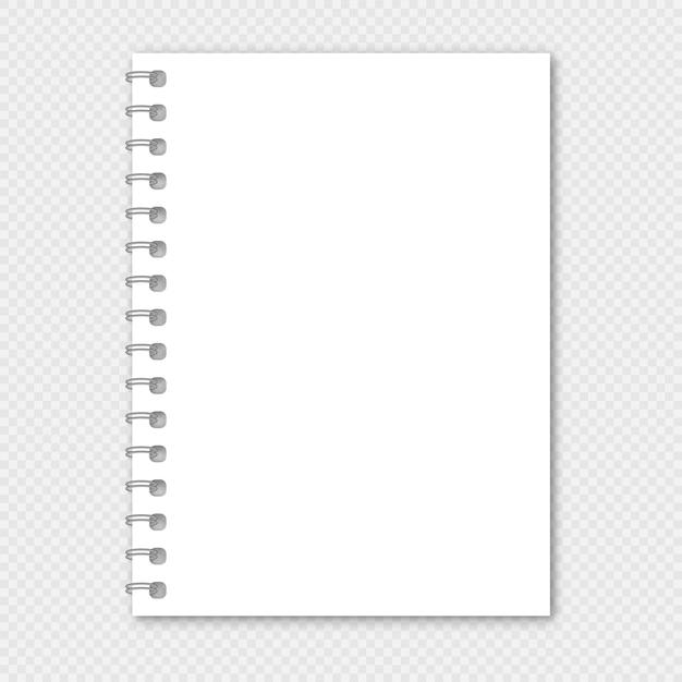 Vector cuaderno con lugar para tu imagen o texto