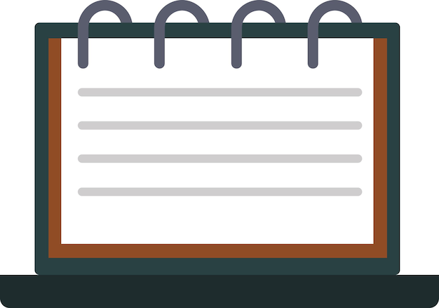 Cuaderno de notas y tareas