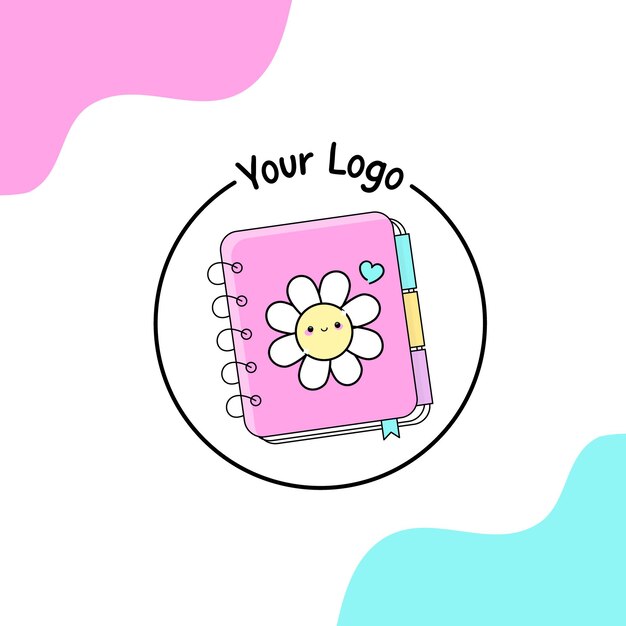 el cuaderno del planificador de logotipos