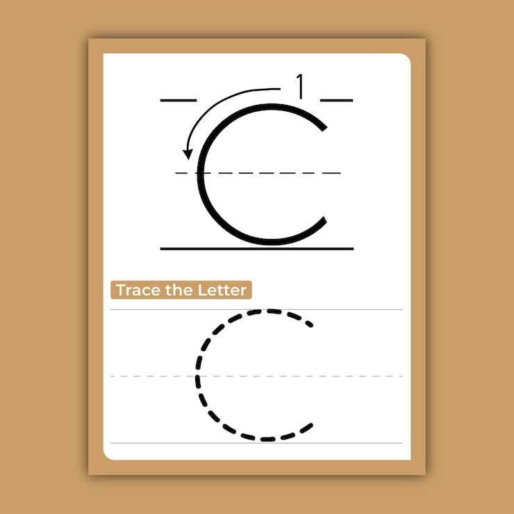 Vector cuadernos de trabajo de rastreo de letras del alfabeto