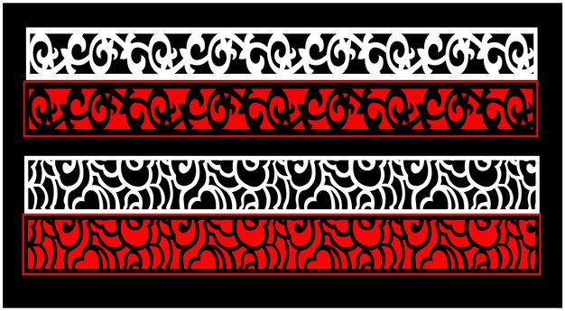 Un cuadrado blanco y negro con un patrón rojo y negro que dice "la palabra árbol".