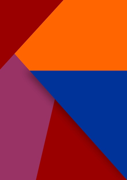 un cuadrado colorido con un diseño azul y rojo en él