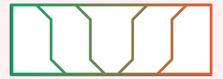 Vector un cuadrado colorido con la letra w en él