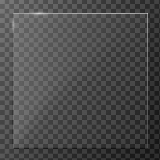 cuadrado en estilo de glassmorphism