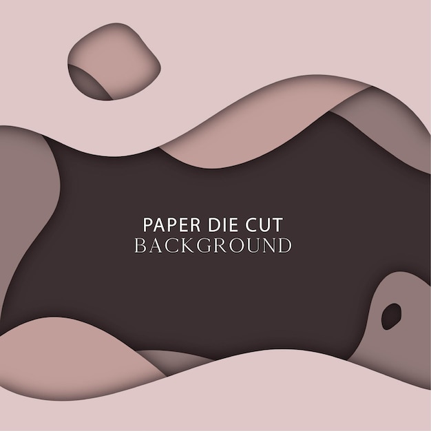 Cuadrado de fondo troquelado de papel oscuro púrpura