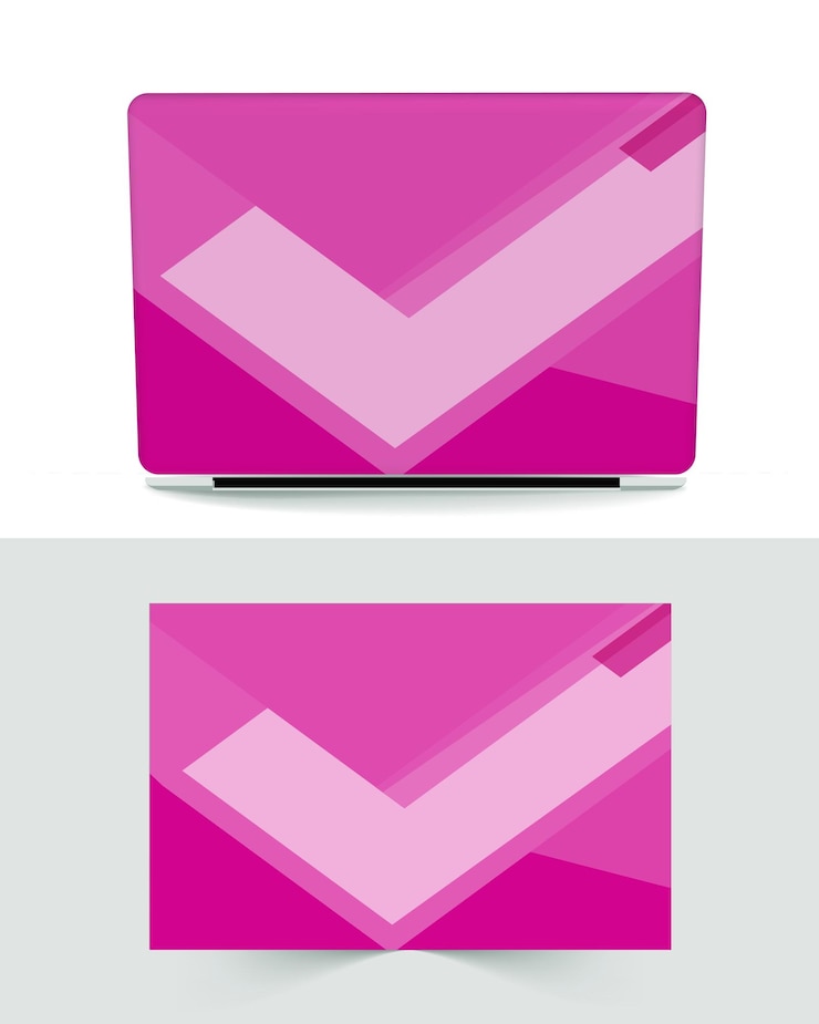 Vector un cuadrado púrpura y rosa con un cuadrado rosa en él