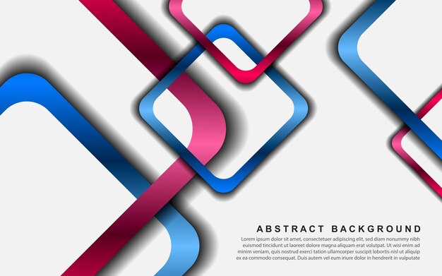 Cuadrados brillantes coloridos fondo técnico abstracto diseño de bandera geométrica vectorial