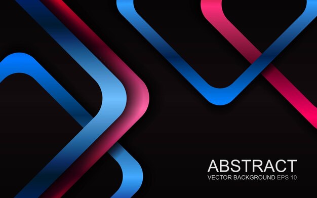 Cuadrados brillantes coloridos fondo técnico abstracto diseño de bandera geométrica vectorial