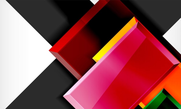 Cuadrados de color fondo abstracto futurista
